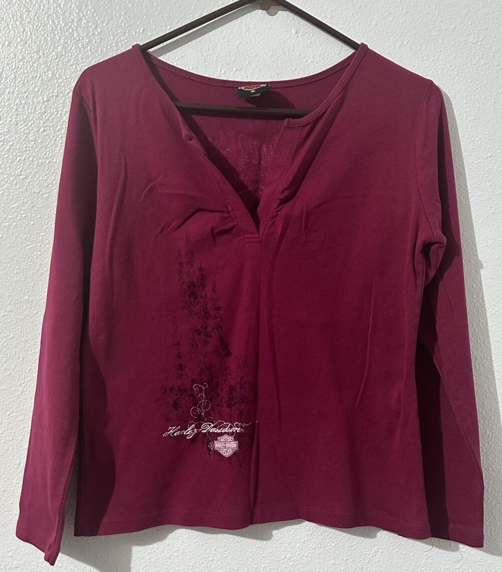 VTG Harley Davidson Women’s XL Sturgis SD Pink Shirt Biker Rally Motorcycle